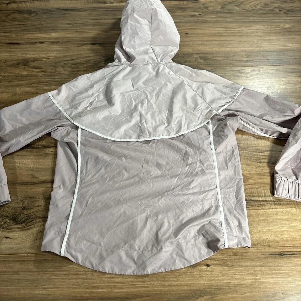 Nike Windbreaker Jacket Women's Full Zip Size Medium Pink‎